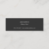 Roos Gold Monogram Beauty Makeup Artist Lipstick Mini Visitekaartje (Achterkant)