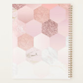 Roos Gold Monogram Hair Benoeming Book Planner (Achterkant)