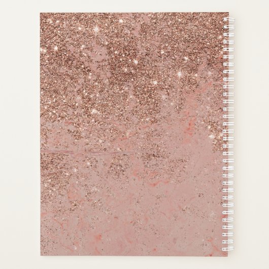 Roos Gold Monogram Salon Benoeming Book Planner (Achterkant)