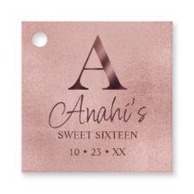 Roos Gold Monogram Sweet Sixteen