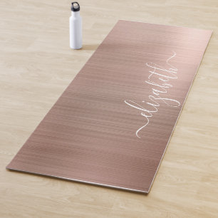 Roos Gold Monogrammed Yogamat
