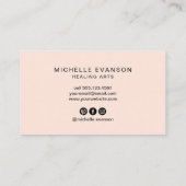 Roos Gold Moon Phases Astrologie Visitekaartje (Achterkant)