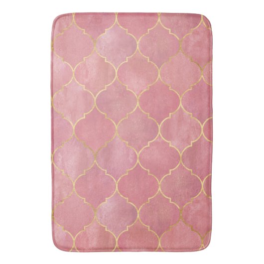 Roos Gold Moroccan Badmat (Voorkant Verticaal)