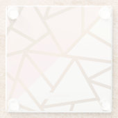 Roos Gold Mosaic Glazen Onderzetter (Achterkant)