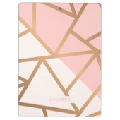 Roos Gold Mosaic Klembord (Achterkant)