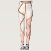 Roos Gold Mosaic Leggings (Voorkant)