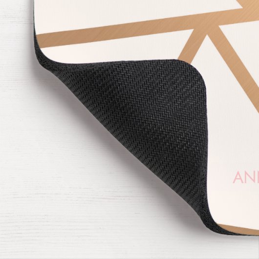 Roos Gold Mosaic Muismat (Hoek)