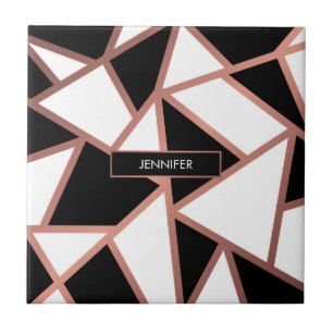 Roos Gold Mosaic Tegeltje