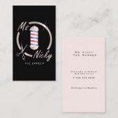 Roos Gold Ms Nicky The Barber Visitekaartje (Voorkant / Achterkant)