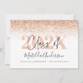 Roos Gold Multi Photo afstuderen Aankondiging (Voorkant)