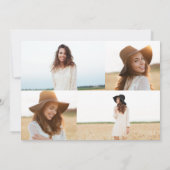 Roos Gold Multi Photo afstuderen Aankondiging (Achterkant)