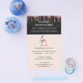 Roos Gold Nail Salon Grand Reopening Covid Safety Flyer (Enkel)