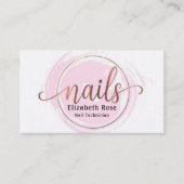 Roos Gold Nail-technicus Visitekaartje (Voorkant)