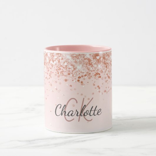 Roos Gold Name Script Mok (Midden)