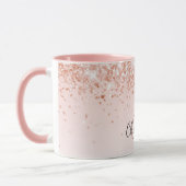 Roos Gold Name Script Mok (Links)