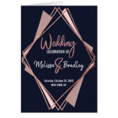 Roos Gold Navy Blue Mauve Geometric Programs (Voorkant)