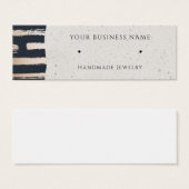 Roos Gold Navy Modern Stud Earning Display Kaarten Mini Visitekaartjes (Voorkant /achterkant)