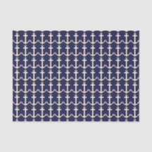 Roos Gold Navy Nautisch Weefselpapier