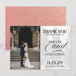 Roos Gold New York City paspoort Bedankkaart