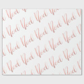 Roos Gold Noel | Manuscript-feestdag Cadeaupapier (Vlak)