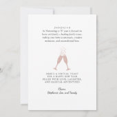 Roos Gold Numerology Prediction New Year 2022 Feestdagenkaart (Achterkant)