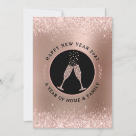 Roos Gold Numerology Prediction New Year 2022 Feestdagenkaart