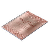 Roos Gold Nursing School Afstuderen Guestbook Notitieboek (Linkerzijde)