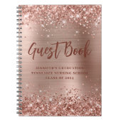 Roos Gold Nursing School Afstuderen Guestbook Notitieboek (Voorkant)