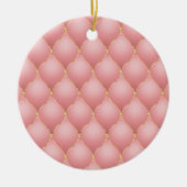 Roos Gold Ogee Tufted Christmas Ornament (Voorkant)