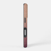 Roos Gold Ombre Glitter Sand Look Pink iPhone Hoesje (Rechterkant)