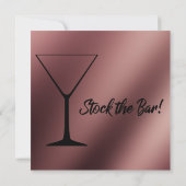 Roos Gold Ombre Koppels Voorraad de bardouche Kaart (Achterkant)