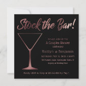 Roos Gold Ombre Koppels Voorraad de bardouche Kaart (Voorkant)