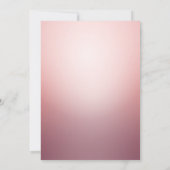 Roos Gold Ombre Verjaardag Kaart (Achterkant)