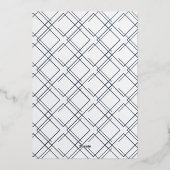 Roos Gold ONE Eerste Verjaardagsfoto Folie Uitnodiging (Achterkant)