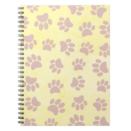 Roos Gold op oud papierpatroon Notitieboek (Voorkant)