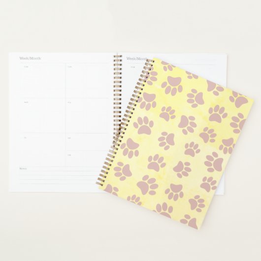 Roos Gold op oud papierpatroon Planner (Display)