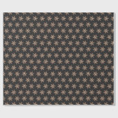 Roos Gold Opulence geometrisch zwart elegantie ont Cadeaupapier (Vlak)