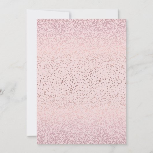 Roos Gold Oudejaarsuitnodiging Kaart (Achterkant)