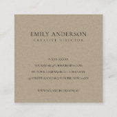 ROOS GOLD PAARS FLORA INITIAAL WREATH PROFESSIONAL VIERKANTE VISITEKAARTJE (Achterkant)