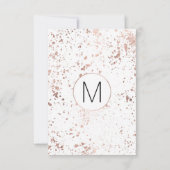 Roos Gold Paint Spletters RSVP-kaarten RSVP Kaartje (Achterkant)