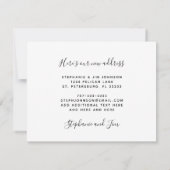 Roos Gold Pampas Grass Sandy Beach Nieuw adres Aankondiging (Achterkant)