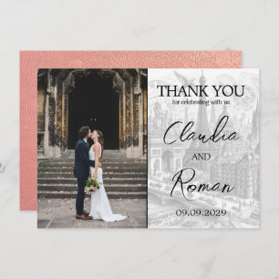 Roos Gold Paris Passport Bedankkaart