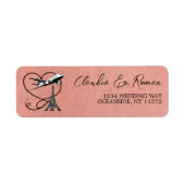 Roos Gold Paris Passport Etiket (Voorkant)
