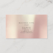 Roos Gold Parly Abstract Minimale Vip Metallic Visitekaartje (Achterkant)
