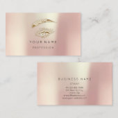 Roos Gold Parly Lashes Brows Makeup Professional Visitekaartje (Voorkant / Achterkant)