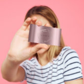 Roos Gold Parly Poligonal Lijst Eggplant Mauve Visitekaartje