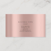 Roos Gold Parly Poligonal Lijst Vip Metallic Visitekaartje (Achterkant)