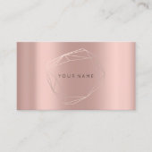 Roos Gold Parly Poligonal Lijst Vip Metallic Visitekaartje (Voorkant)