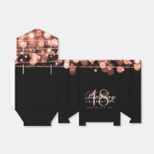 Roos Gold Party Sparkles 18th Birthday Favor Bedankdoosjes (Uitgevouwen)