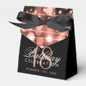 Roos Gold Party Sparkles 18th Birthday Favor Bedankdoosjes (Voorkant Zijde)